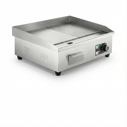 Plancha électrique en acier inoxydable – 14 / 18 / 22 pouces