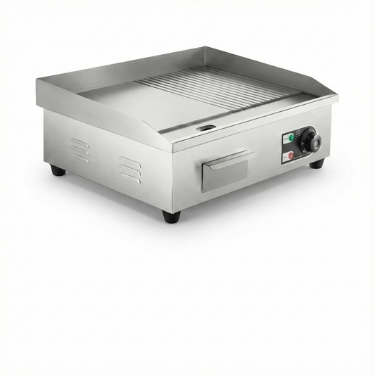 Plancha électrique en acier inoxydable – 14 / 18 / 22 pouces