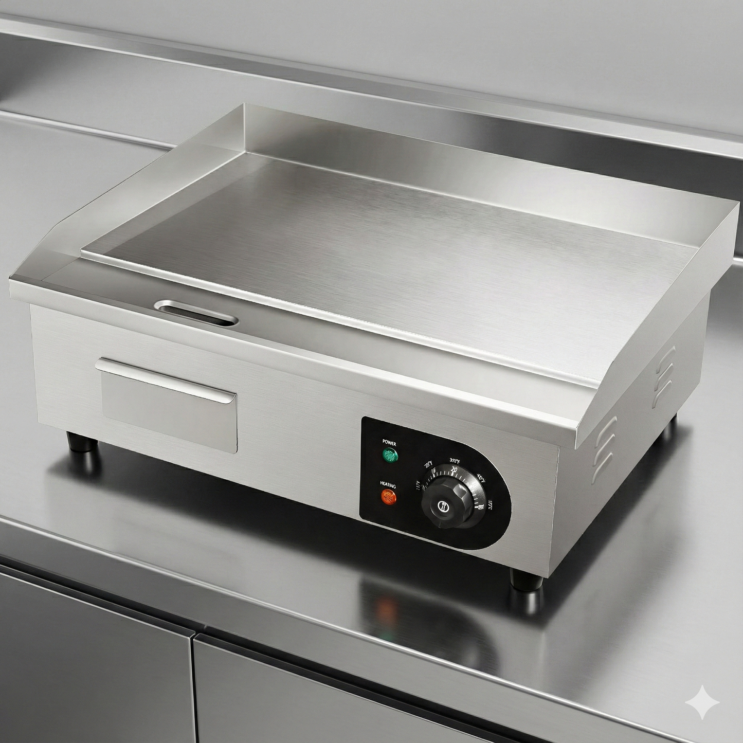 Plancha électrique en acier inoxydable – 21 pouces